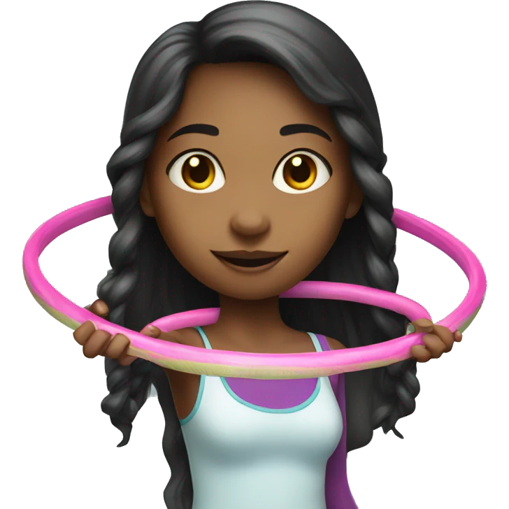 girl with hula hoop emoji