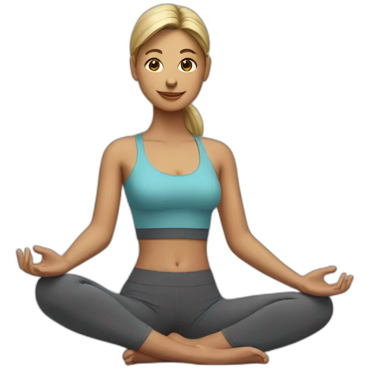 Using on a notbook with yoga clothes emoji