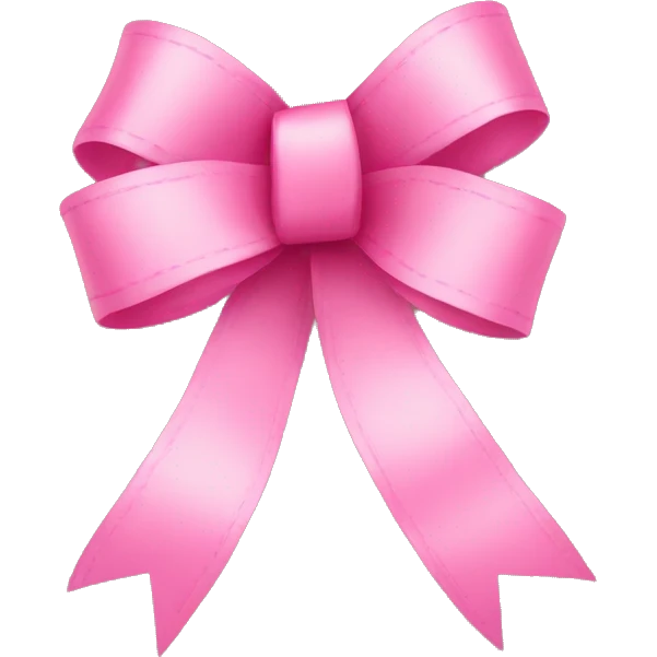 ribbon pink emoji