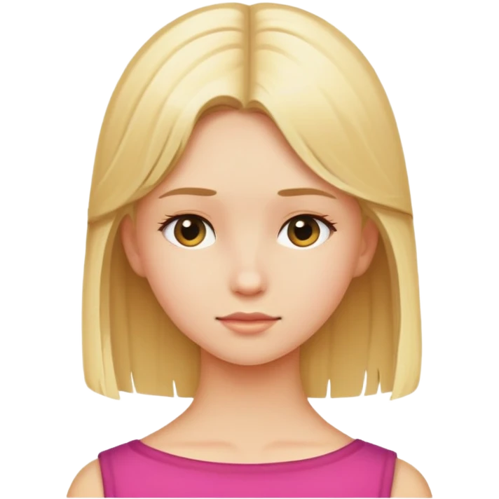 Blond girl back of head  emoji