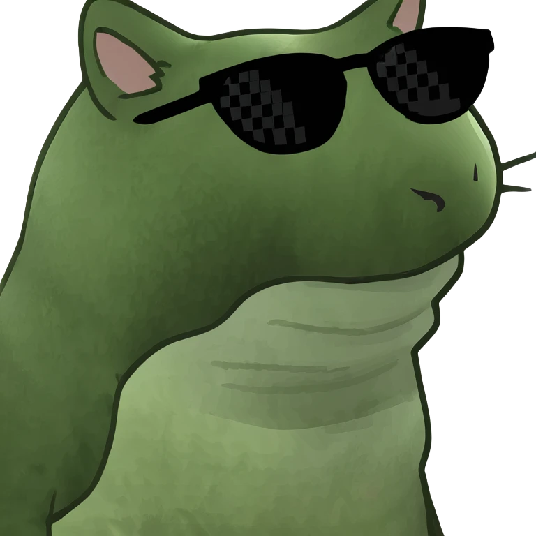 Cat with sunglasses emoji
