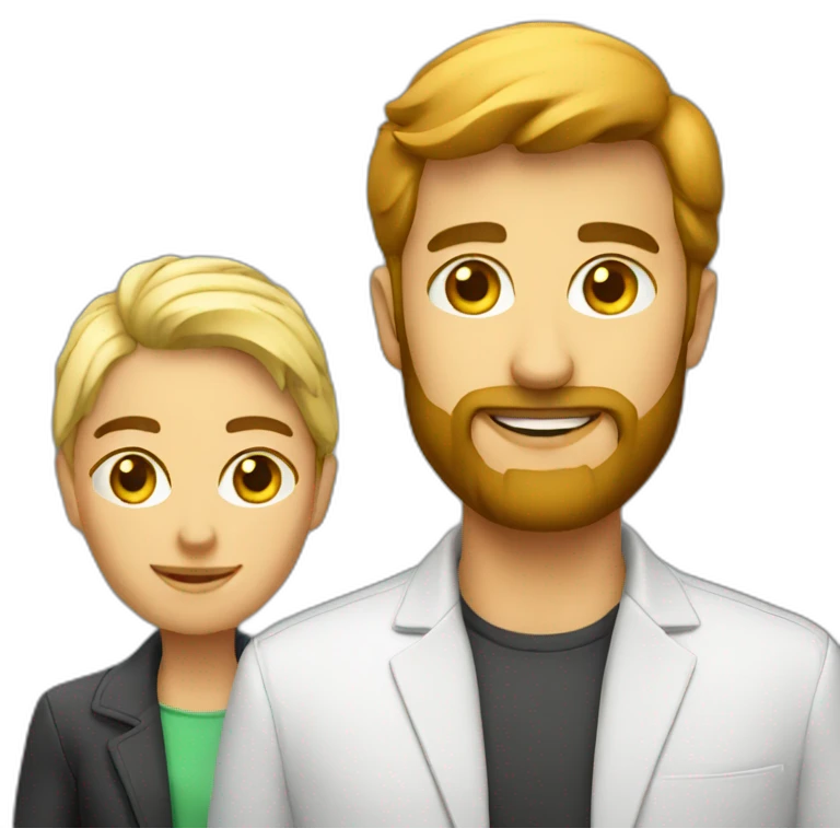 designer with manager emoji