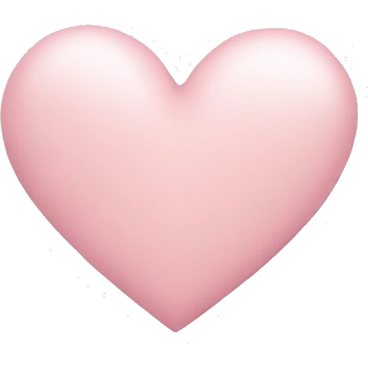 Light pink heart emoji