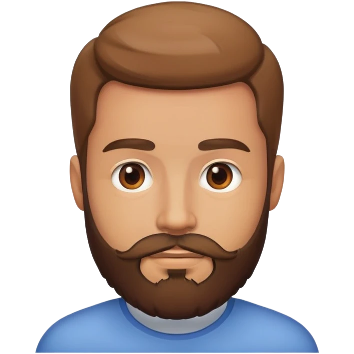 realistic male portrait with beard emoji