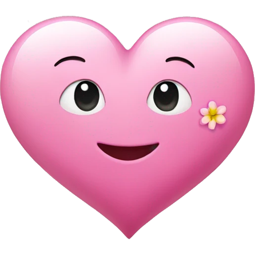 Pink heart with flower  emoji