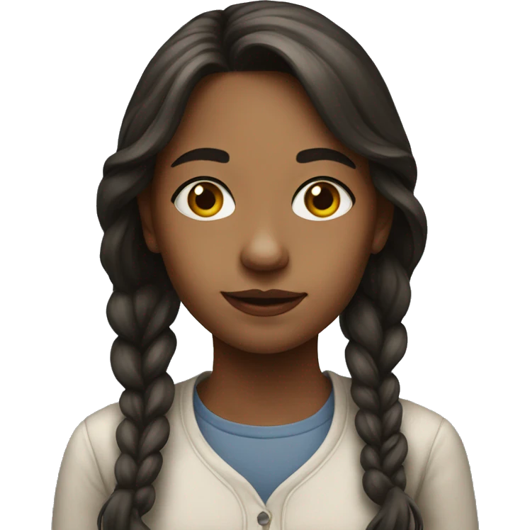 realistic portrait of girl emoji