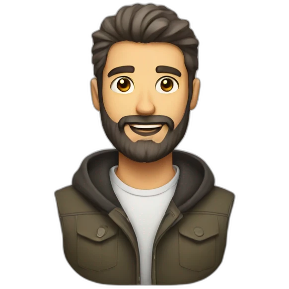 beard man emoji