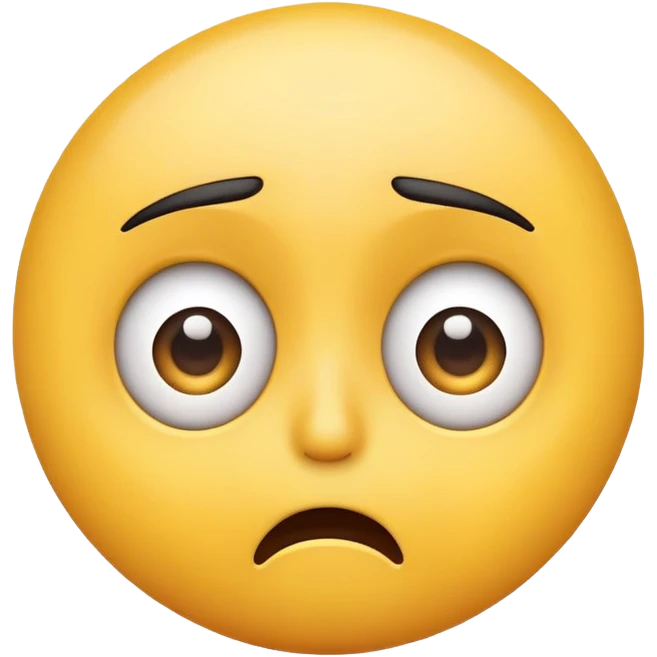the shocked emoji with confused eyebrows  emoji
