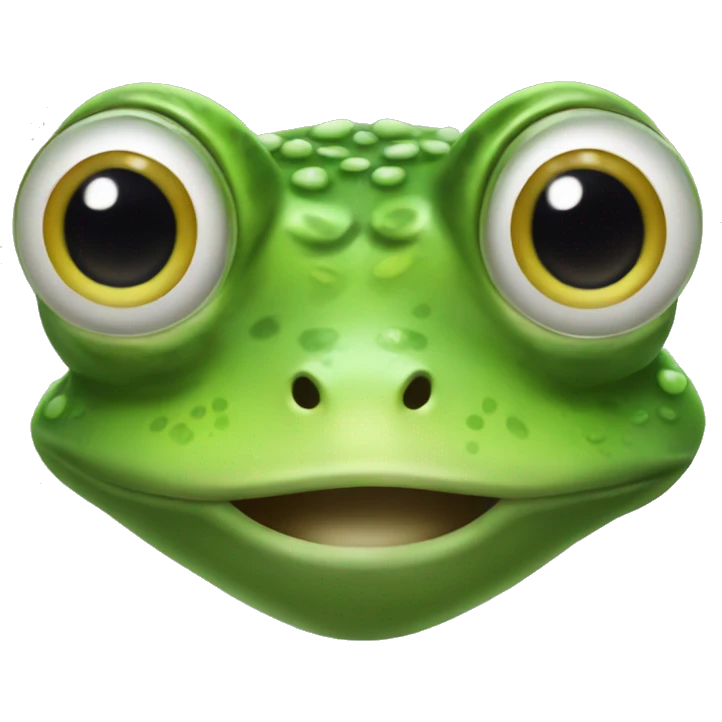 frog eith big eyes emoji