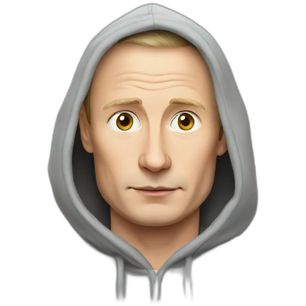 Putin wearing hoodie emoji