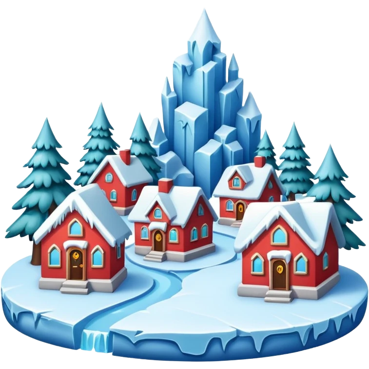 frozen houses emoji