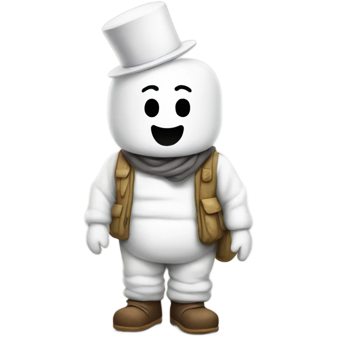 Hobo marshmallow man emoji