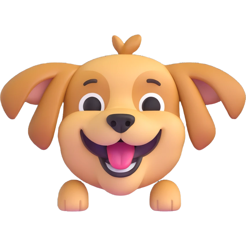 happy dog emoji