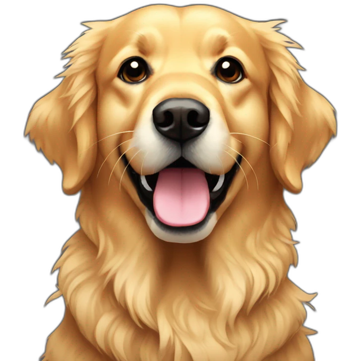 Golden Retriever pixel art emoji