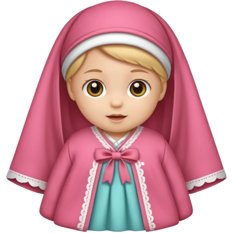 baby girl traditional baby clothe emoji