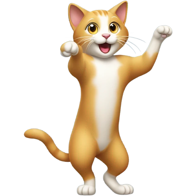 Cat dancing emoji