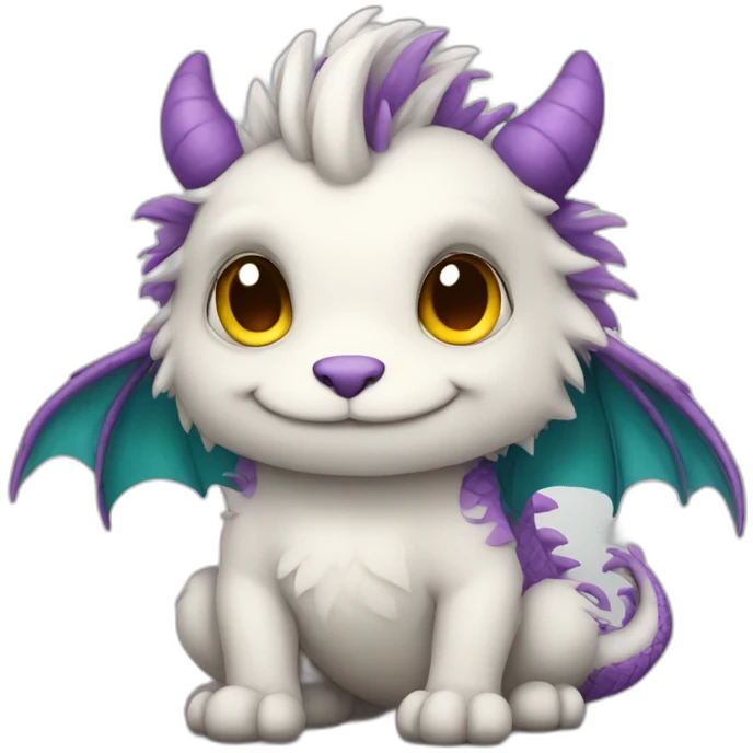 fluffy dragon emoji