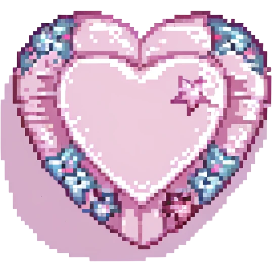 pink heart with stars around it emoji