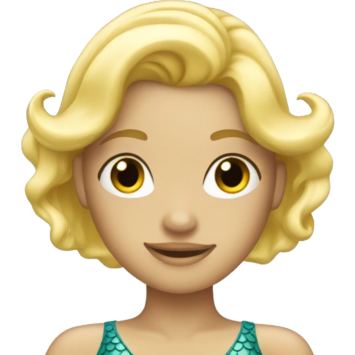 Blonde mermaid emoji