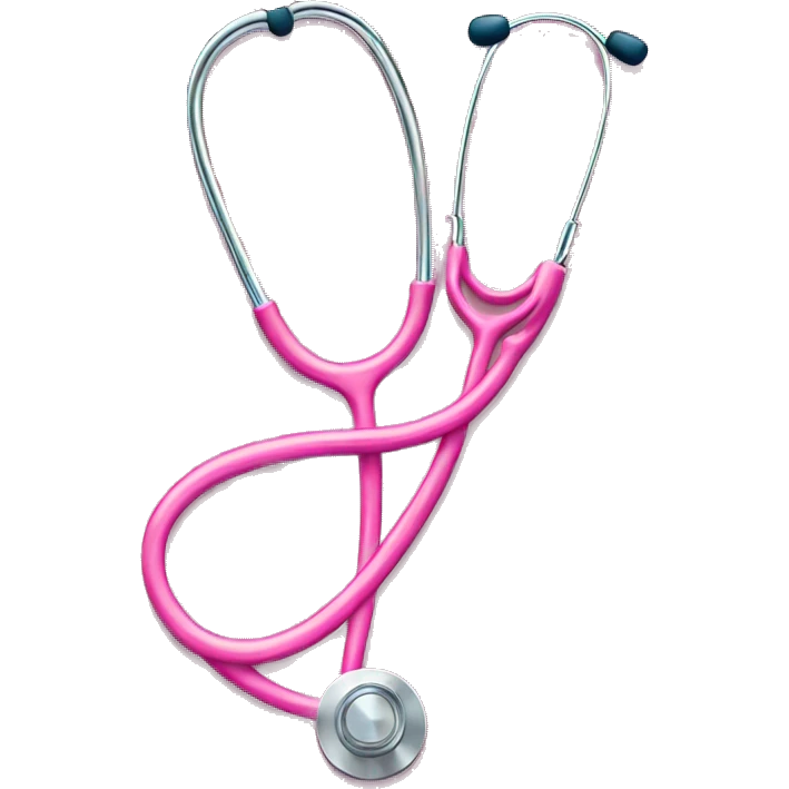 pink stethoscope  emoji