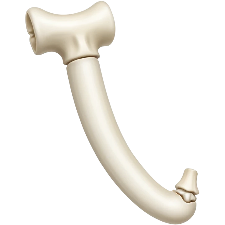 singular long anatomic bone emoji