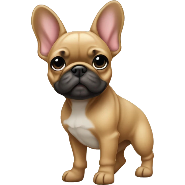 Fawn frenchie standing emoji