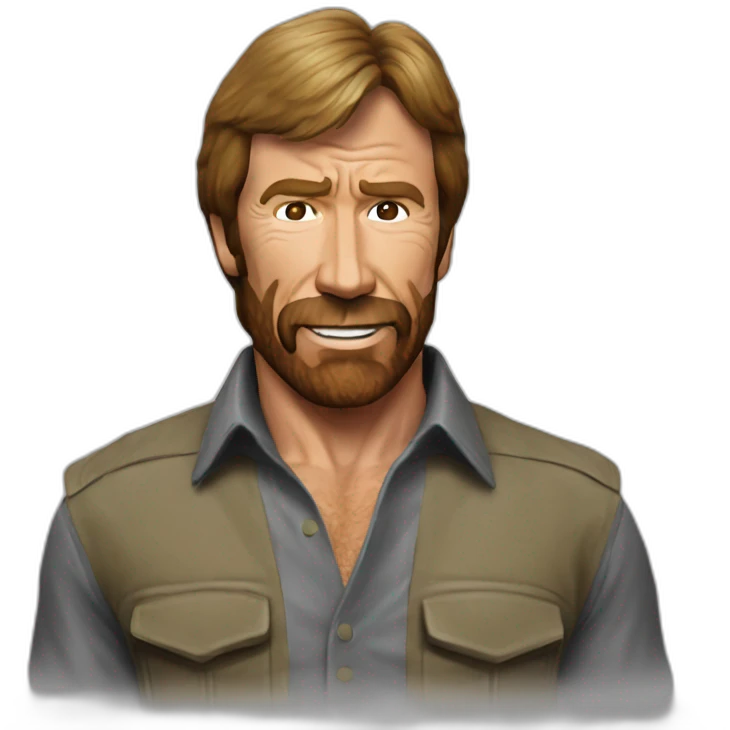 chuck norris photo realistic emoji