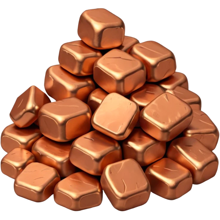 copper nuggets pile emoji