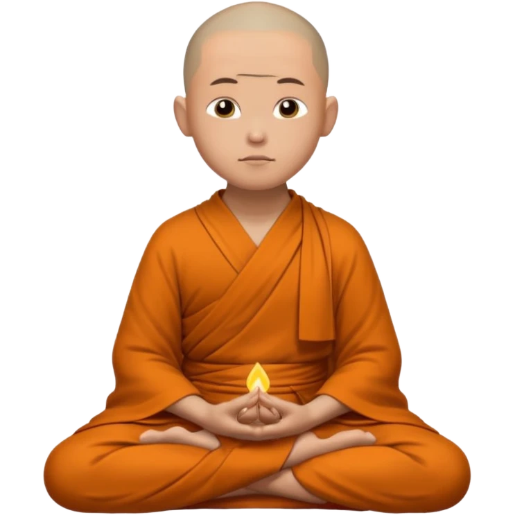 monk meditating emoji