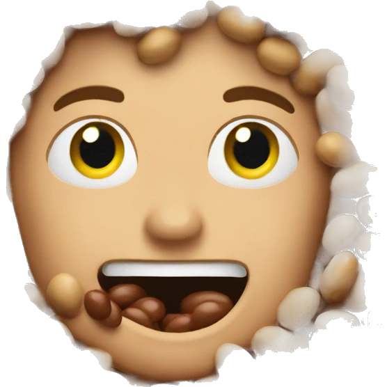 Eating beans emoji