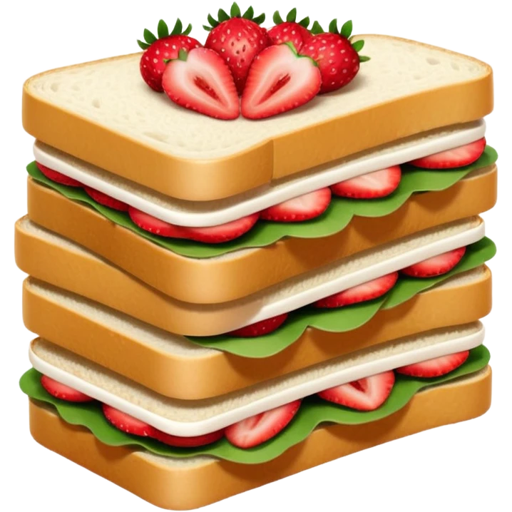 Strawberry sandwich   emoji