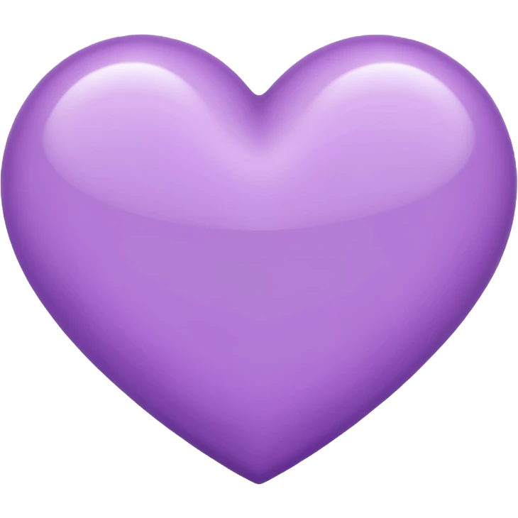 Lilac heart  emoji