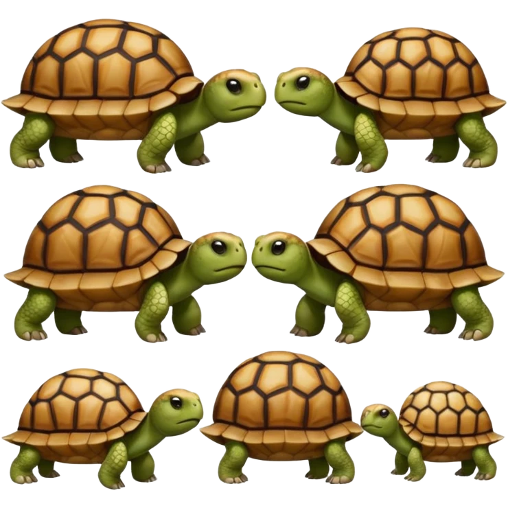 Tortoises in confusion emoji