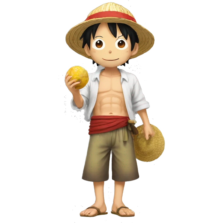 luffy et nauto fesant un tope - là emoji