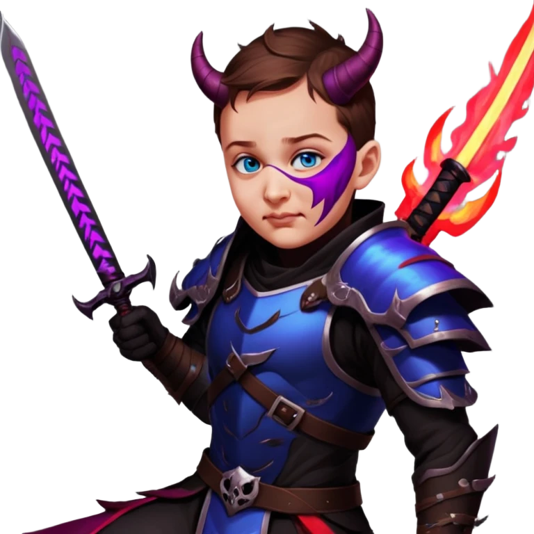 Demon-Horned Warrior emoji