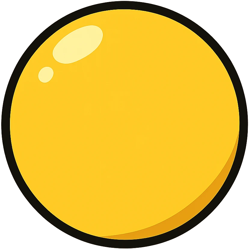 simple yellow circle emoji