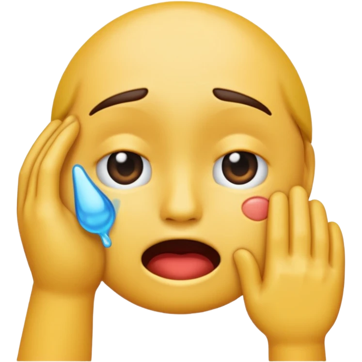 Tourne cet emoji 🤜 de -90 degrés et met le sur la bouche de cette emoji 😭 emoji