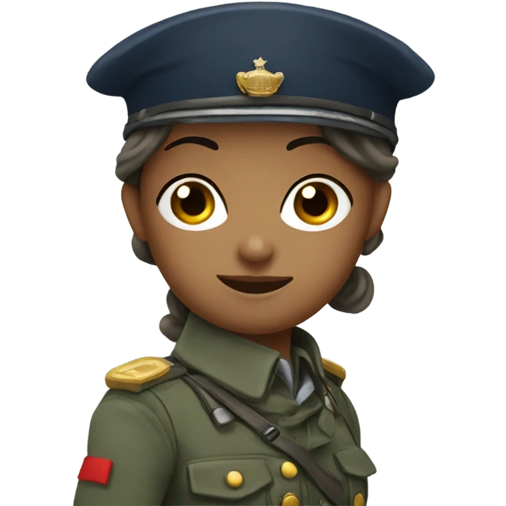 French Girl solidier emoji