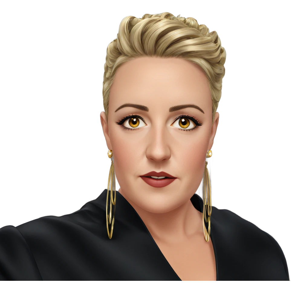 girl with stunning earrings emoji