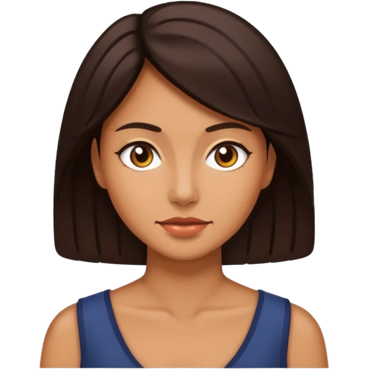  mujer de piel trigueña y pelo oscuro  emoji