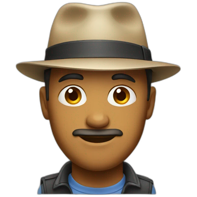 Man with hat emoji