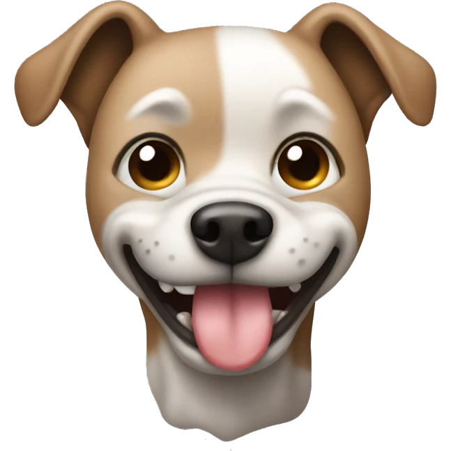Dog pooping emoji
