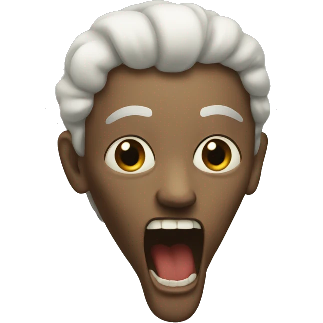 Spirit at Human throat emoji