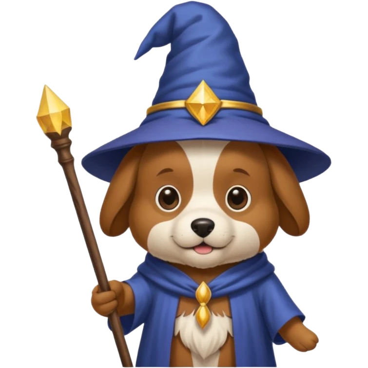 Dog wizard emoji