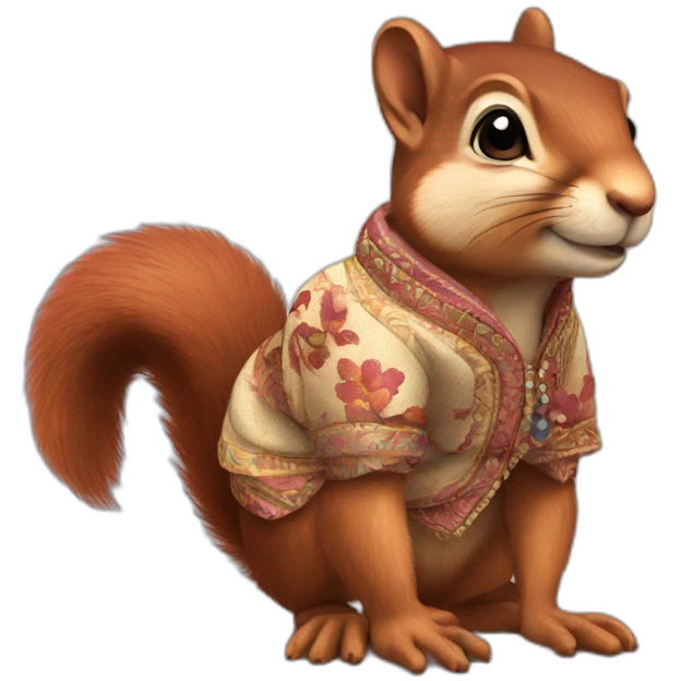 squirrel in gypsy clothes emoji