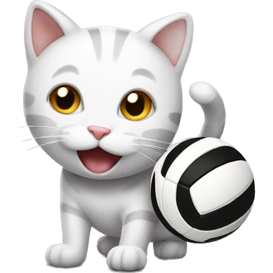 Cat Volleyball emoji