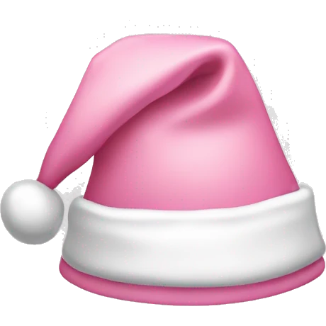 light pink santa hat emoji