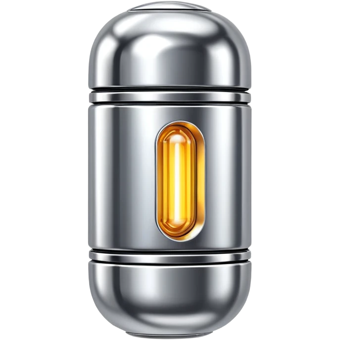 sorayama fuel capsule chrome glowing emoji