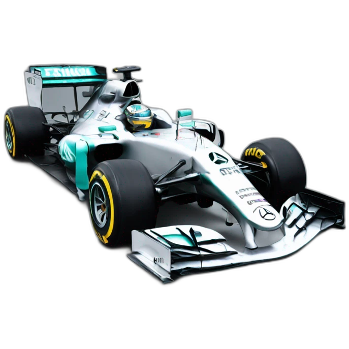 F1 car mercedes emoji