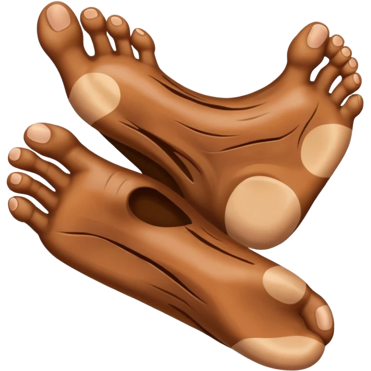 🦶🏽flipped emoji